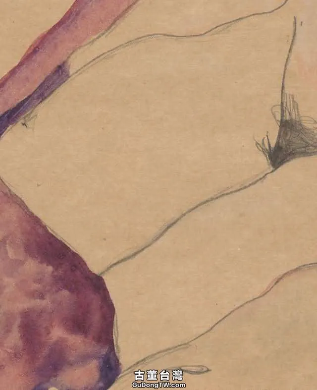 埃貢·席勒《兩個斜躺裸女》