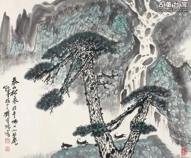 劉寶純二十二幅山水作品畫欣賞