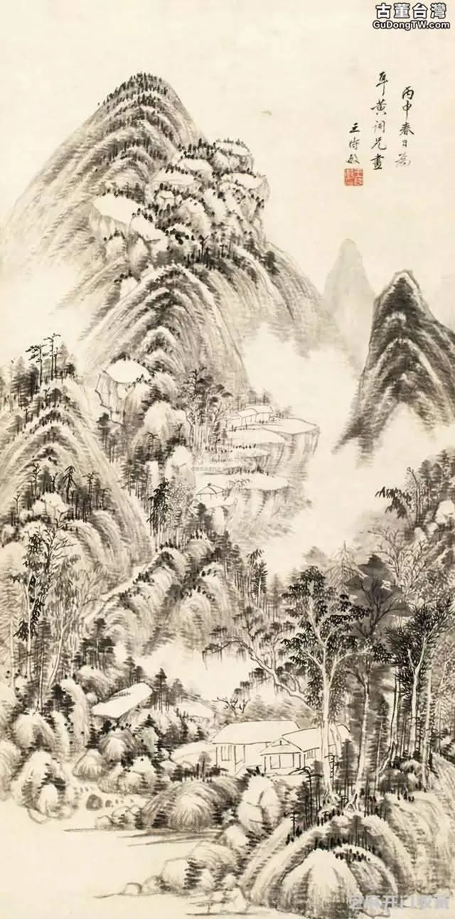 ﻿王時敏書畫作品特點——用佳畫療疾（共8張圖片）-古董台灣