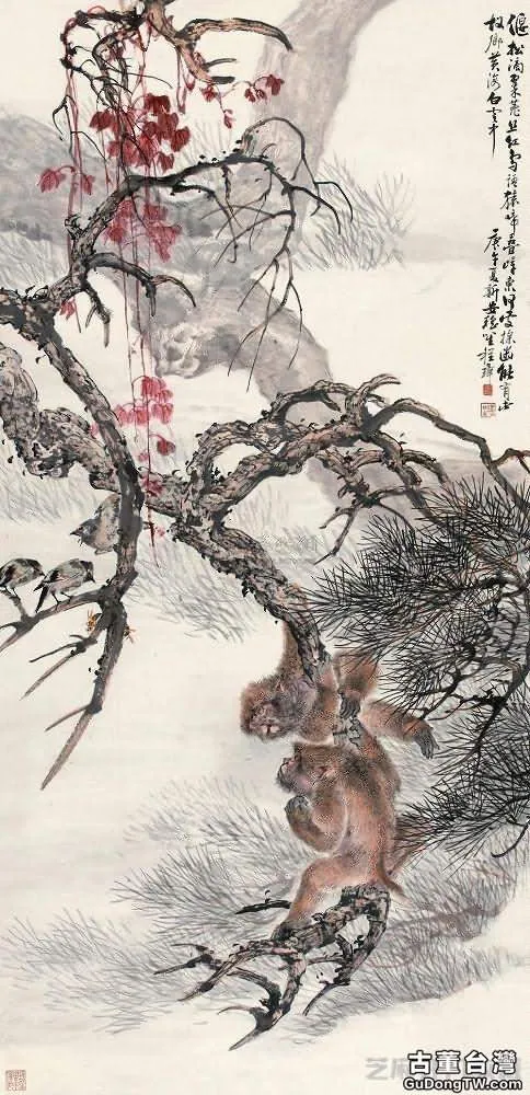 中國近代著名畫家程璋花鳥作品欣賞