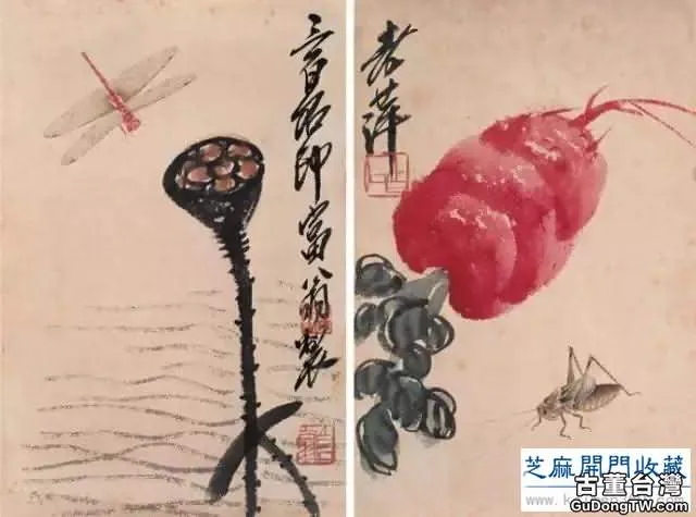齊白石草蟲圖200張，他把草蟲畫活了