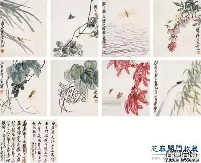 齊白石草蟲圖200張，他把草蟲畫活了