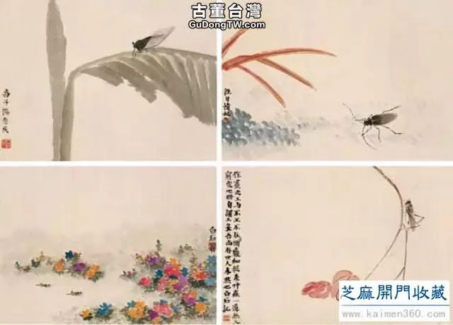 齊白石草蟲圖200張，他把草蟲畫活了