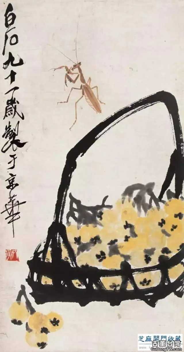 齊白石草蟲圖200張，他把草蟲畫活了