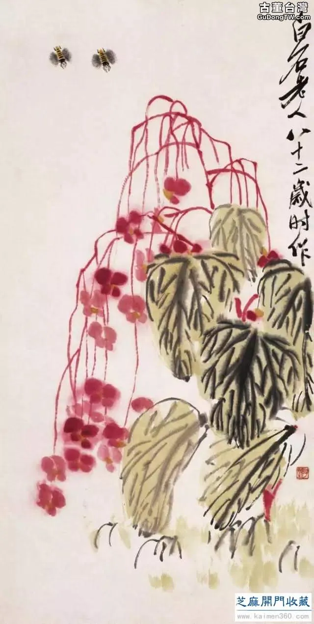 齊白石草蟲圖200張，他把草蟲畫活了