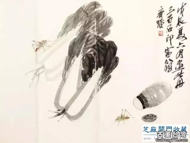 齊白石草蟲圖200張，他把草蟲畫活了