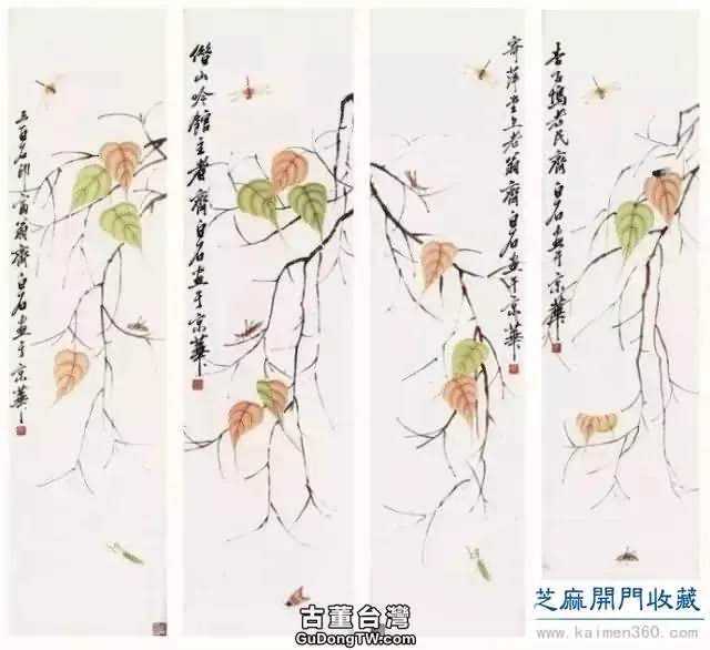 齊白石草蟲圖200張，他把草蟲畫活了