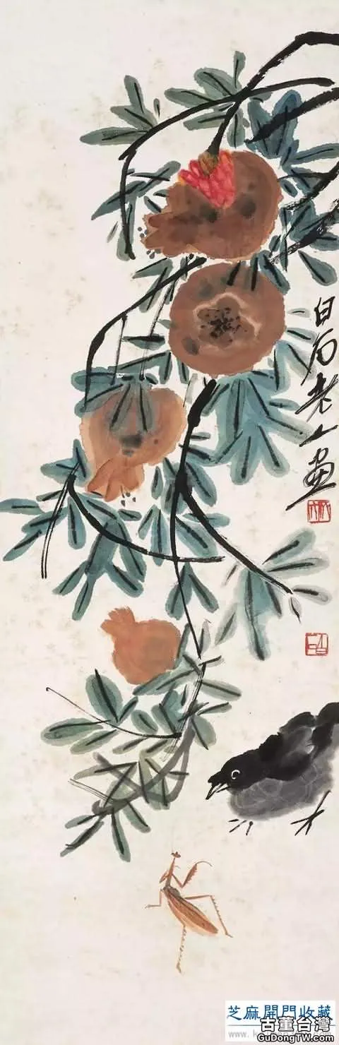 齊白石草蟲圖200張，他把草蟲畫活了