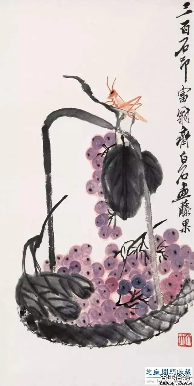 齊白石草蟲圖200張，他把草蟲畫活了