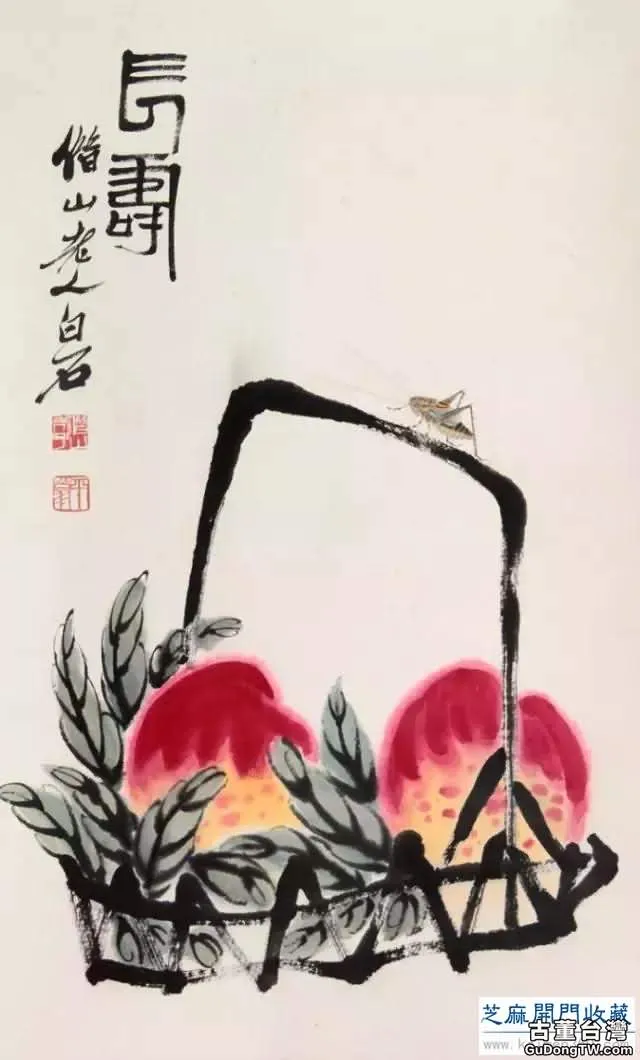 齊白石草蟲圖200張，他把草蟲畫活了