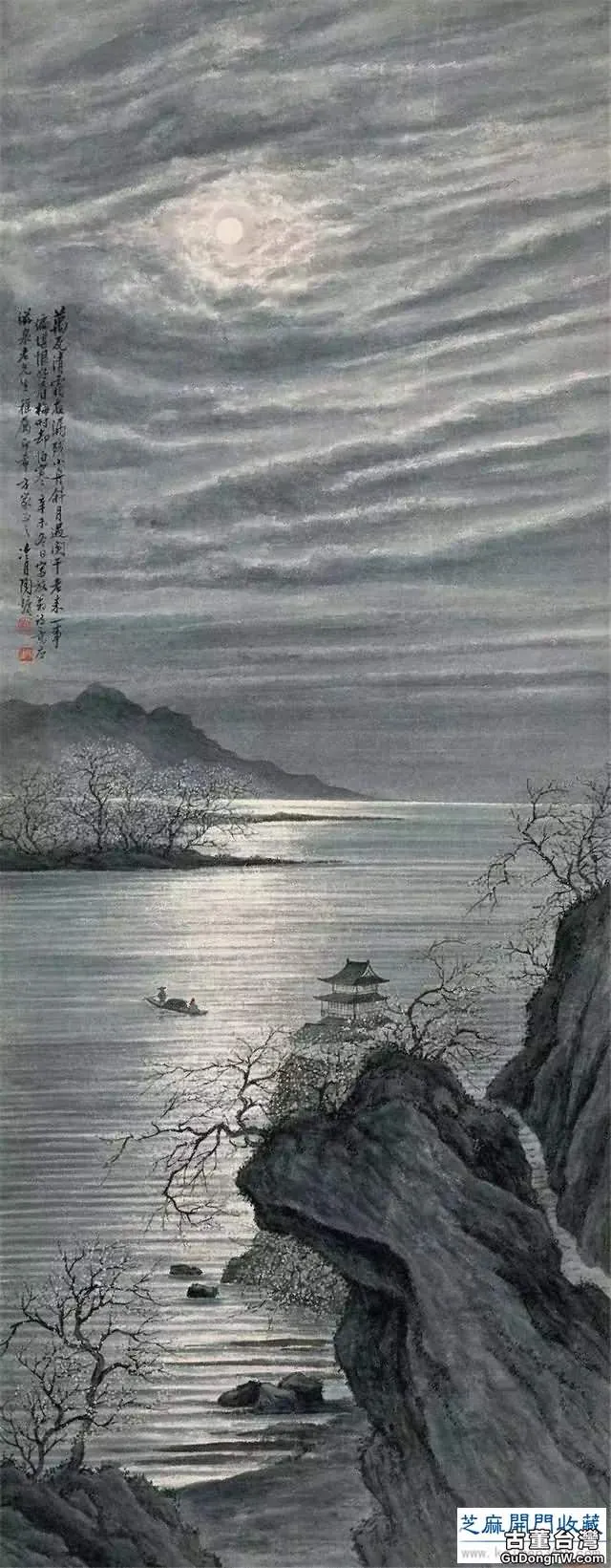 陶冷月山水精品50幅，月色撩人！