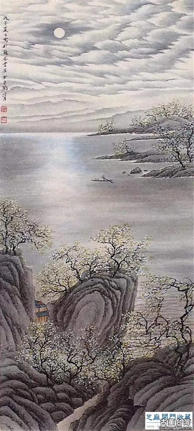 陶冷月山水精品50幅，月色撩人！