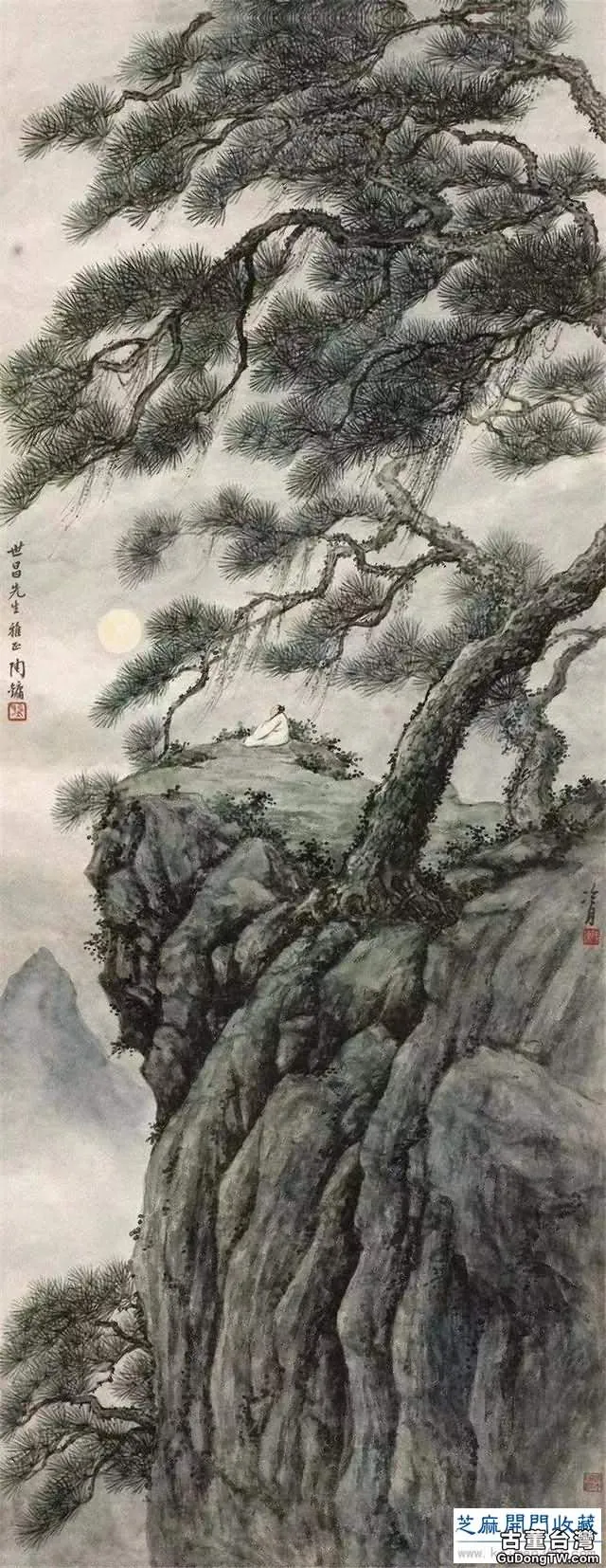 陶冷月山水精品50幅，月色撩人！