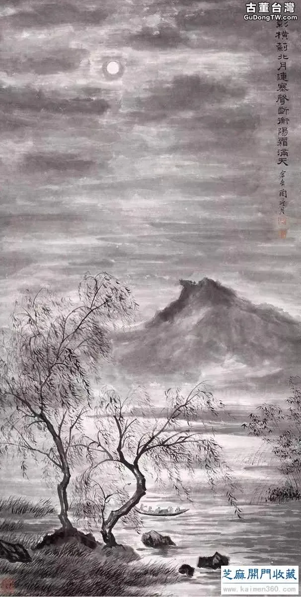陶冷月山水精品50幅，月色撩人！