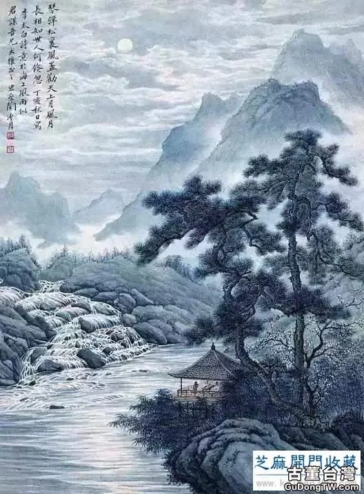 陶冷月山水精品50幅，月色撩人！