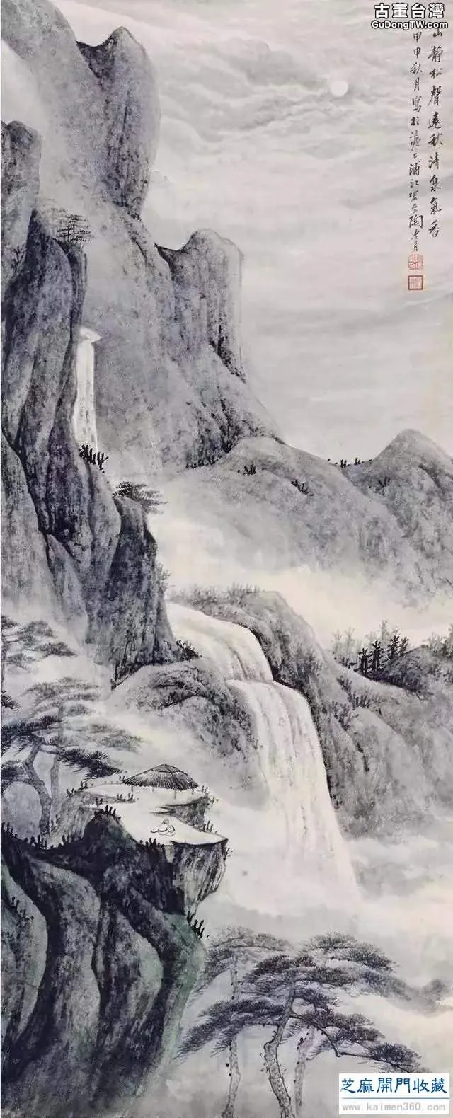 陶冷月山水精品50幅，月色撩人！