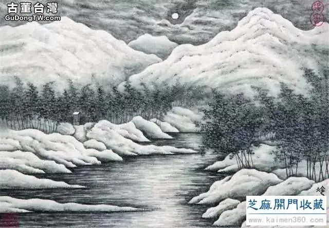陶冷月山水精品50幅，月色撩人！