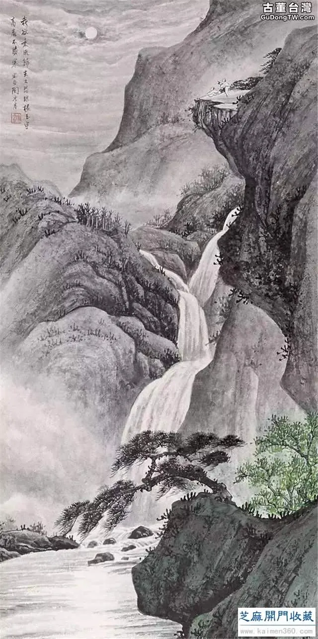 陶冷月山水精品50幅，月色撩人！