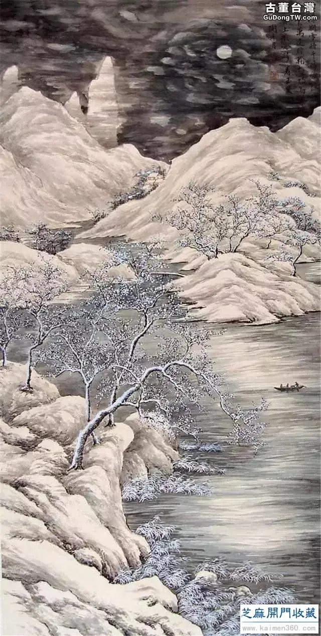 陶冷月山水精品50幅，月色撩人！