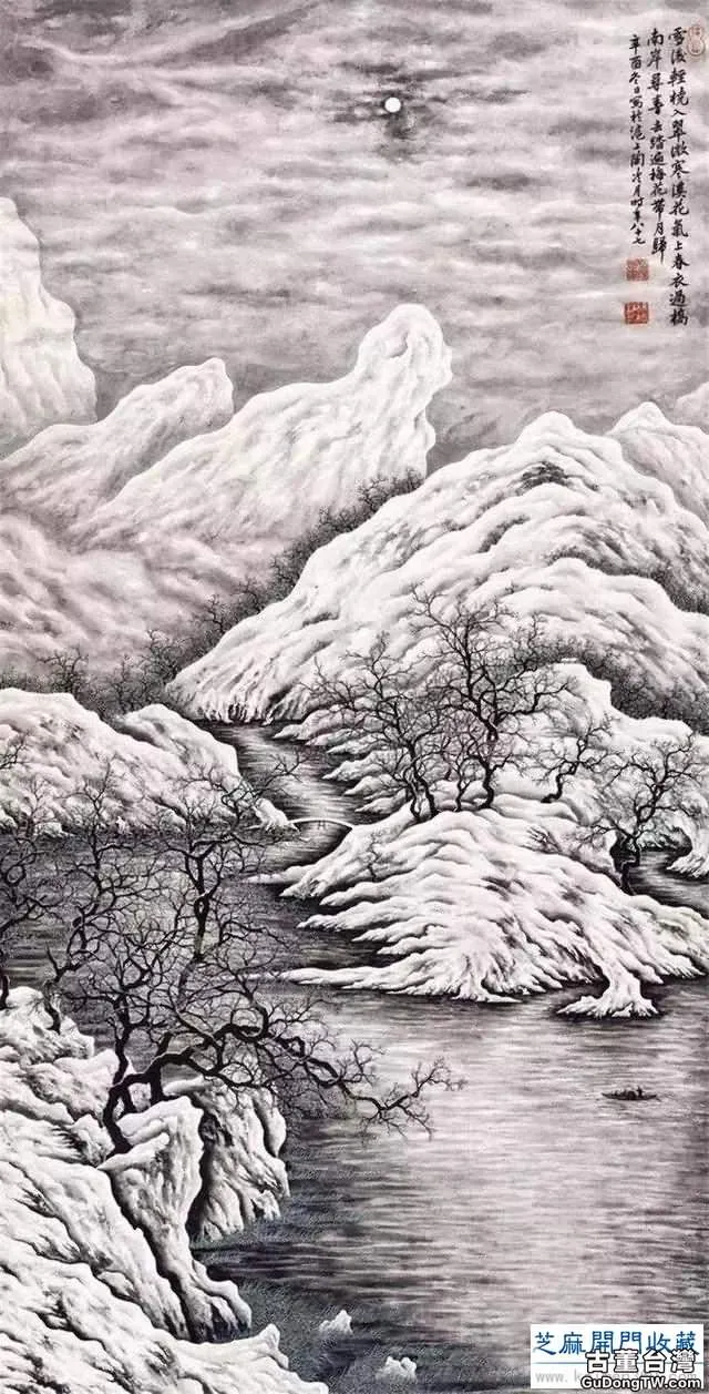 陶冷月山水精品50幅，月色撩人！