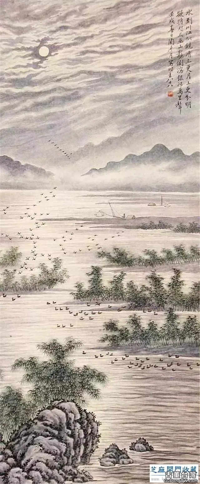 陶冷月山水精品50幅，月色撩人！