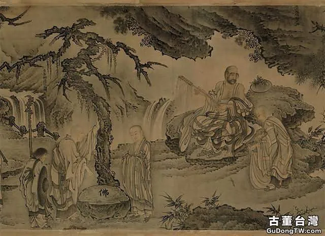 每日讀一畫｜明 戴進《達摩至慧能六代祖師圖》