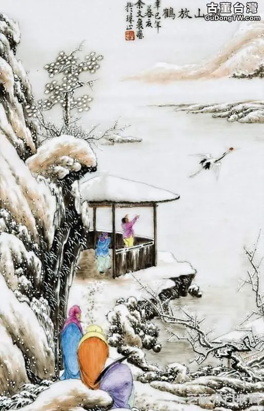 雪景大王 余文襄的瓷畫作品有什麼特色