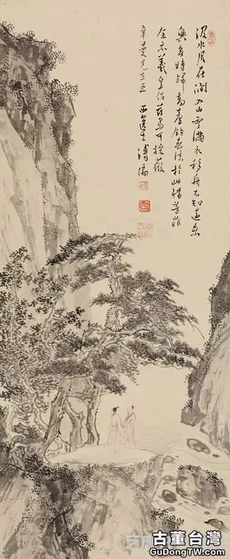 當代名家豎幅山水畫圖片欣賞