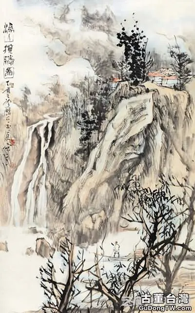 當代名家豎幅山水畫圖片欣賞