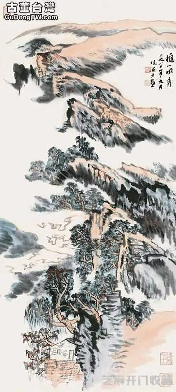 當代名家豎幅山水畫圖片欣賞