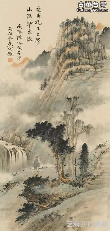 當代名家豎幅山水畫圖片欣賞