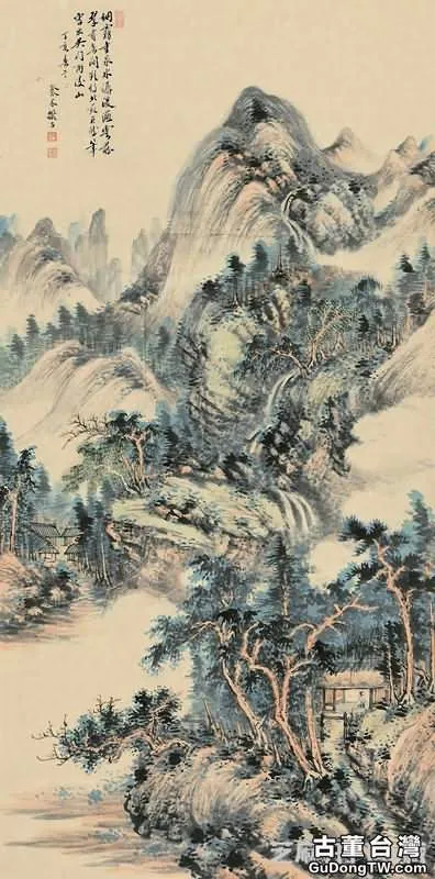 當代名家豎幅山水畫圖片欣賞