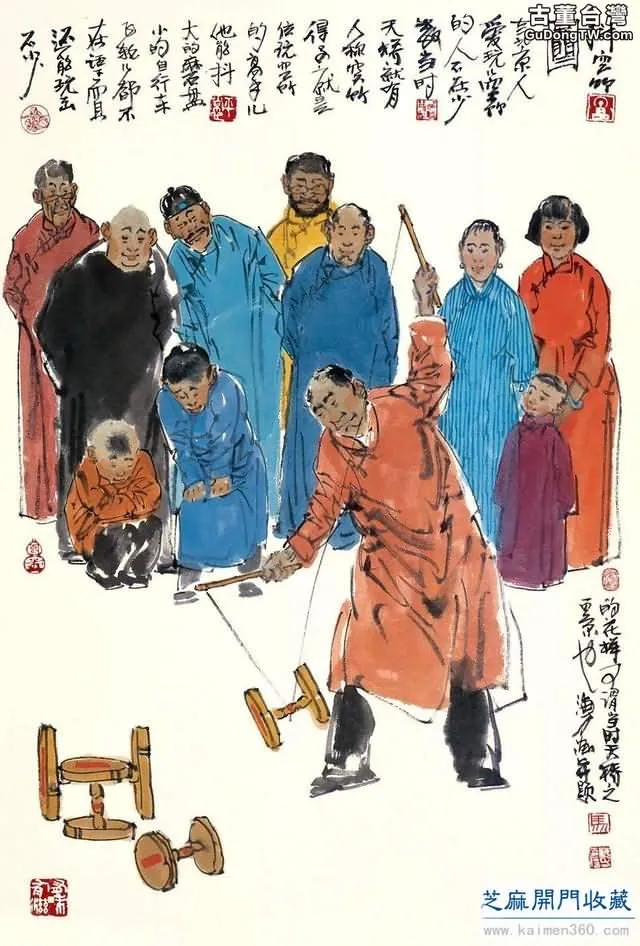 馬海方｜老北京民俗風情水墨畫（125幅）