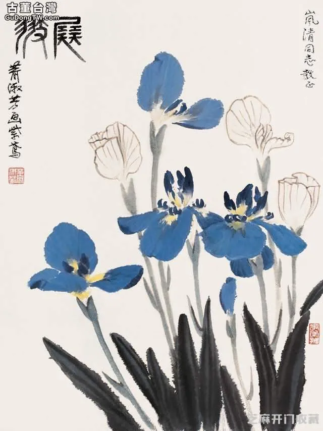 當代著名的花卉畫家蕭淑芳作品欣賞