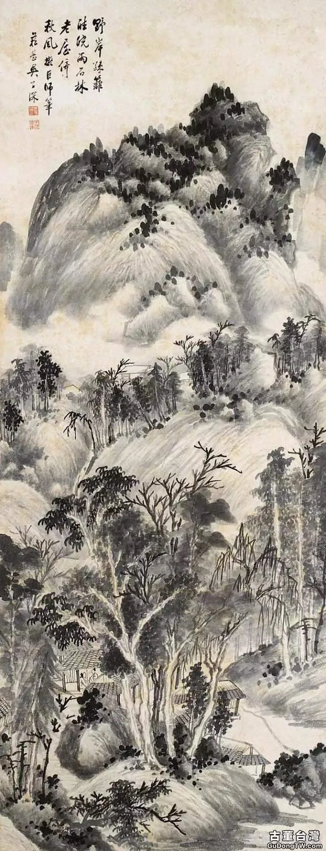 江南四吳之吳子深國畫作品