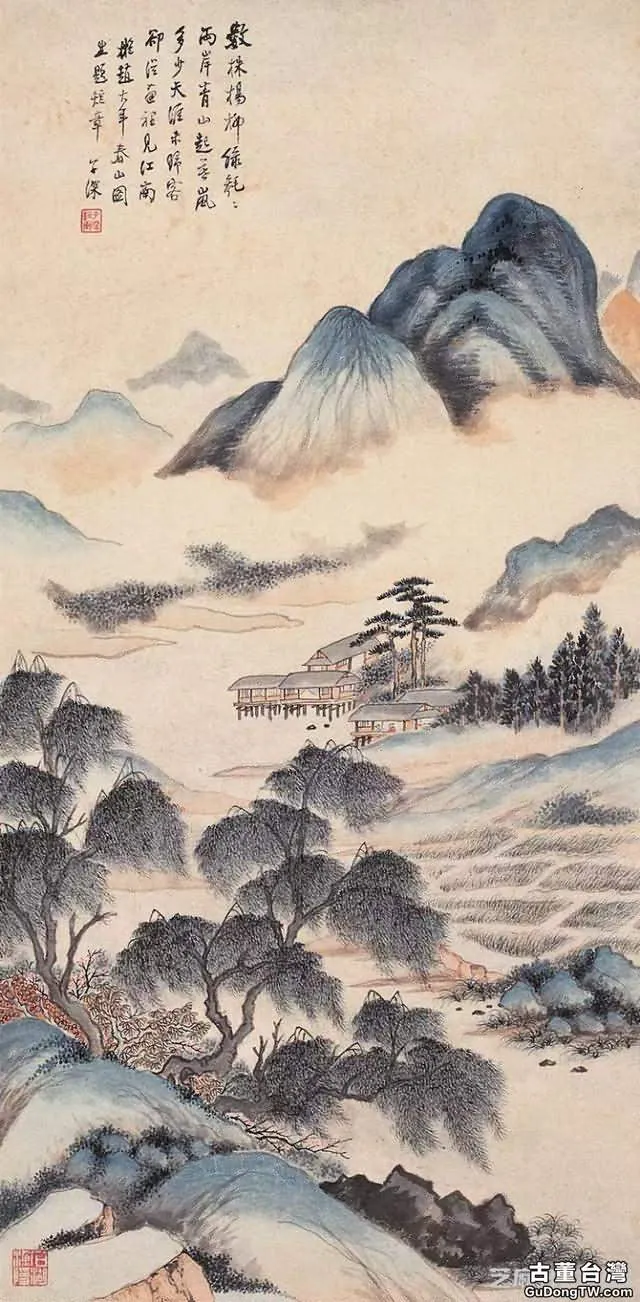 江南四吳之吳子深國畫作品