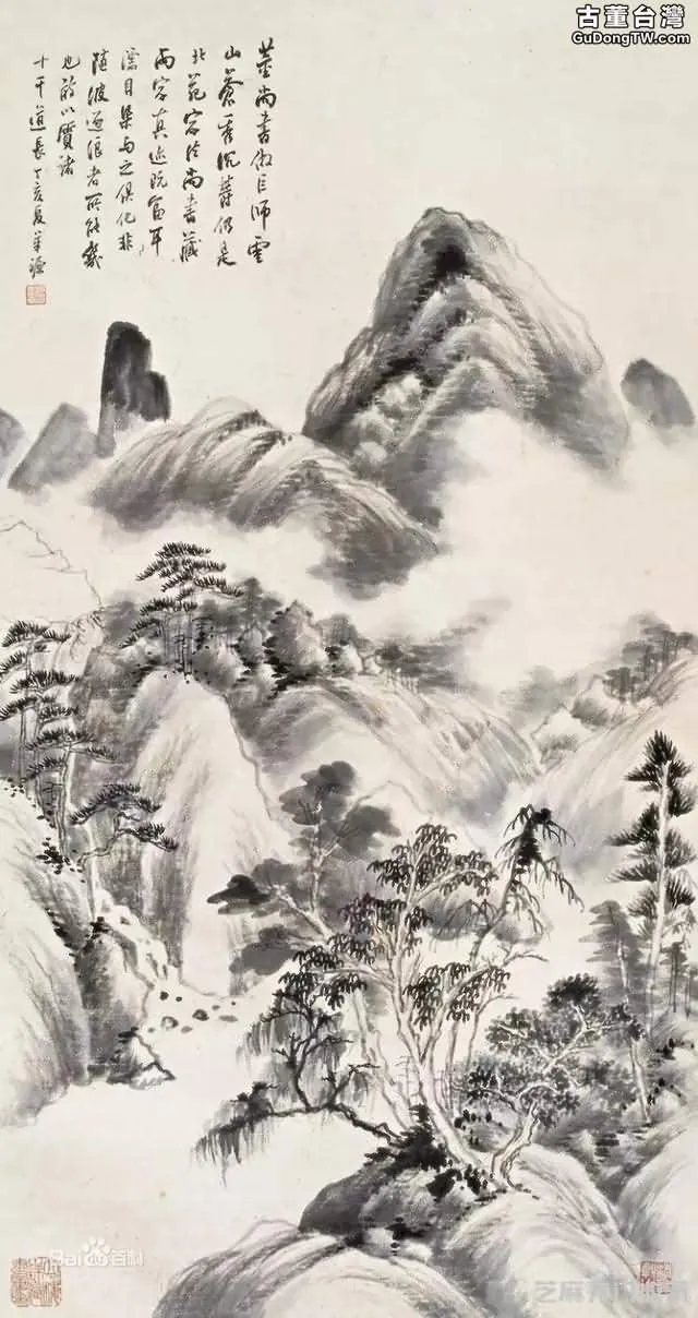 江南四吳之吳子深國畫作品