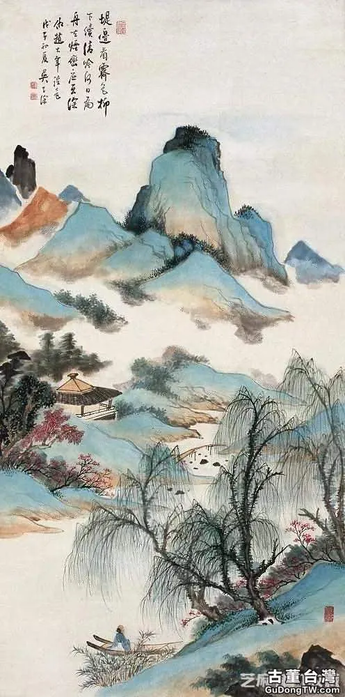 江南四吳之吳子深國畫作品