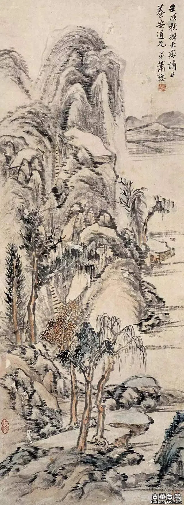 江南四吳之吳子深國畫作品