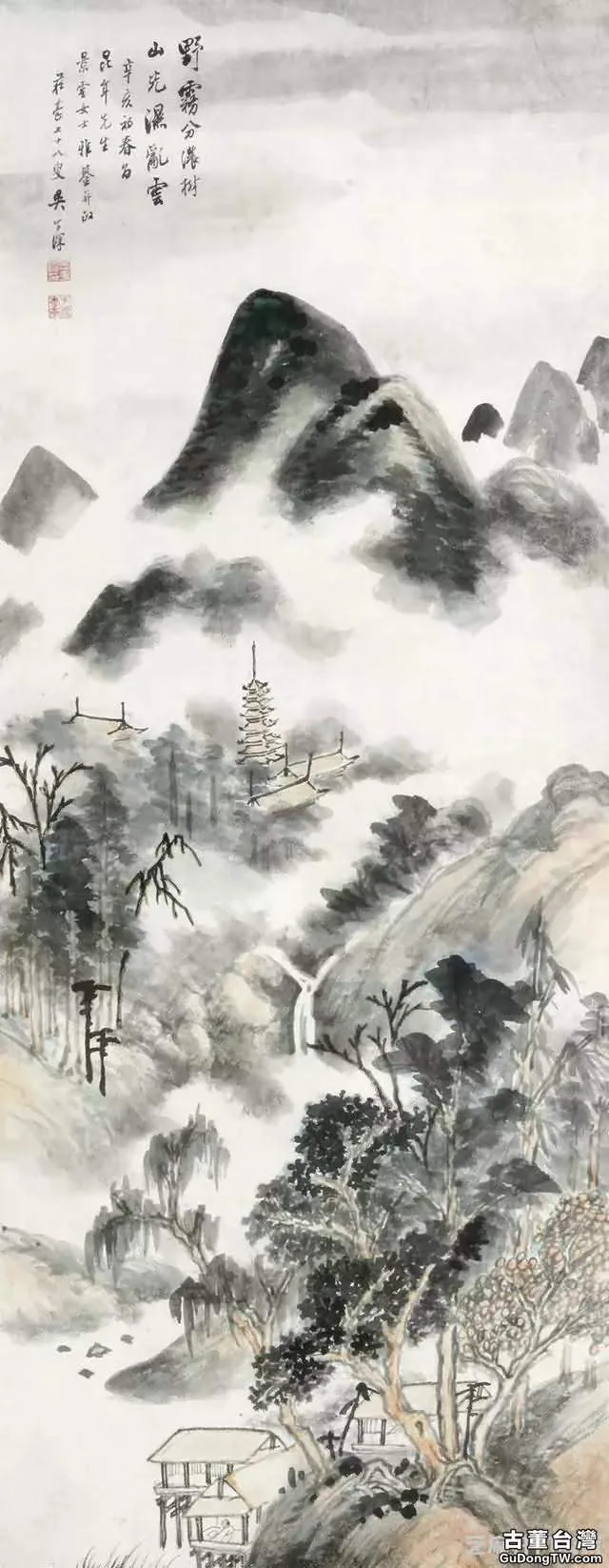江南四吳之吳子深國畫作品