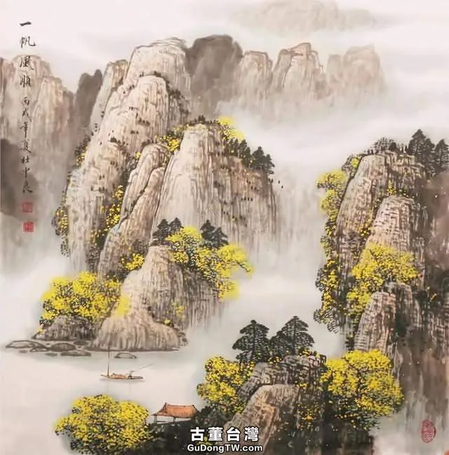 煙雲與山川|杜中良工筆山水畫賞析(85幅)