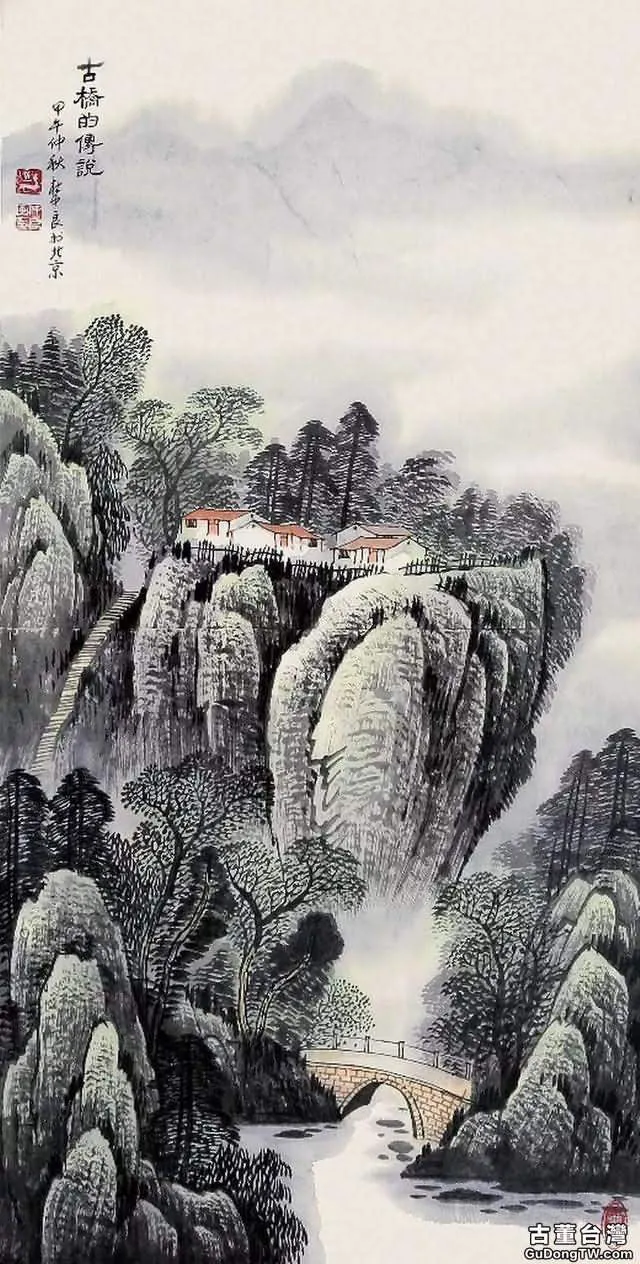 煙雲與山川|杜中良工筆山水畫賞析(85幅)