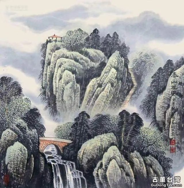 煙雲與山川|杜中良工筆山水畫賞析(85幅)