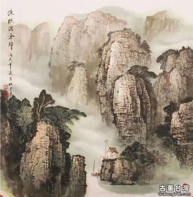 煙雲與山川|杜中良工筆山水畫賞析(85幅)