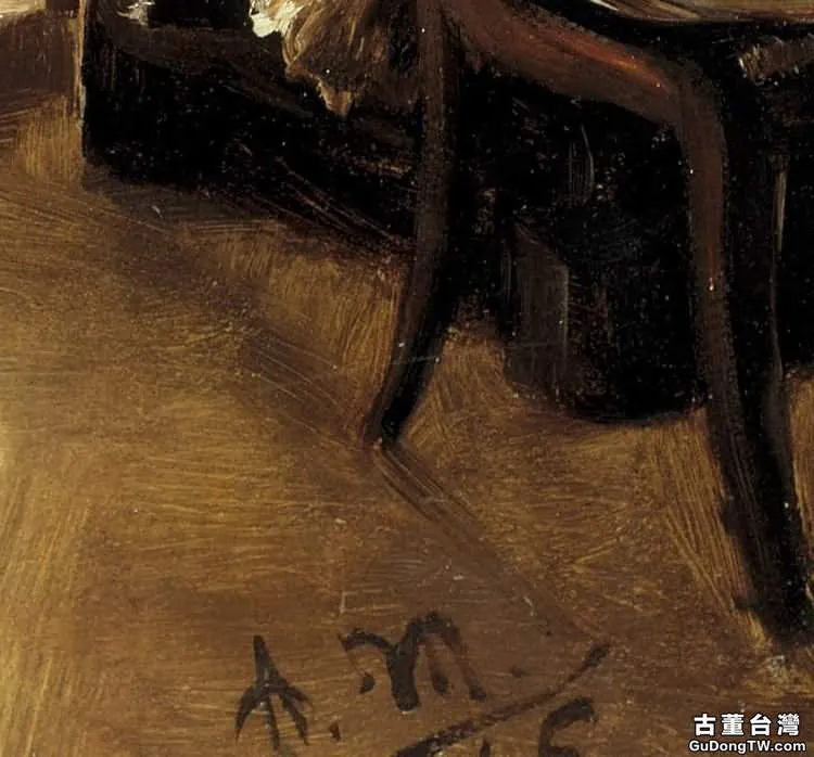 門采爾《有陽台的房間》油畫