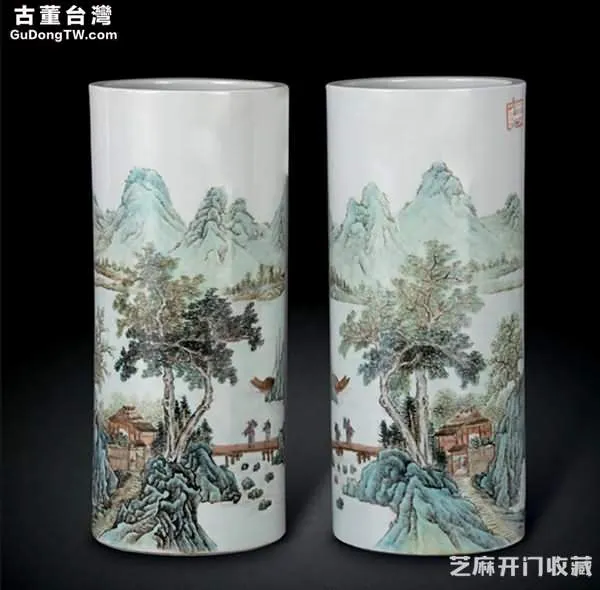 粉彩帽筒瓷器的工藝和收藏價值