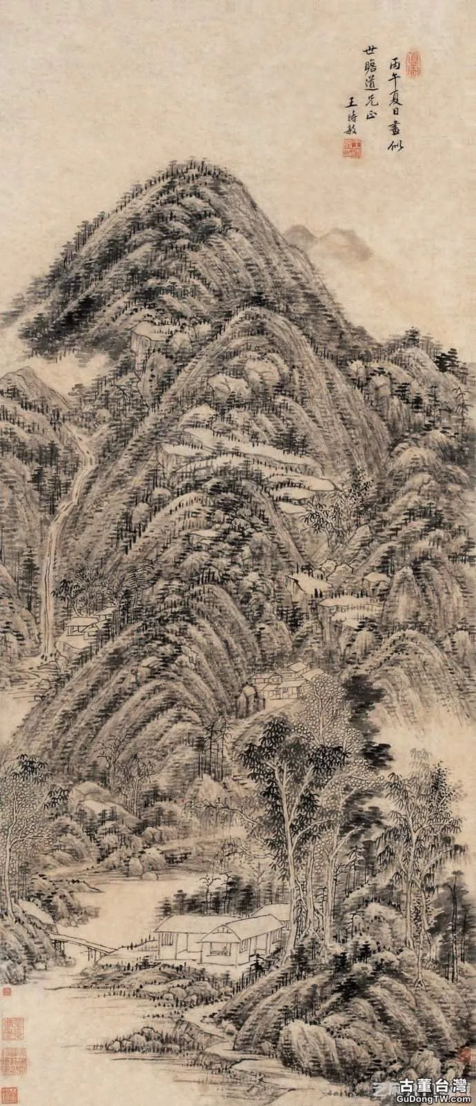 清六家王時敏畫作賞析