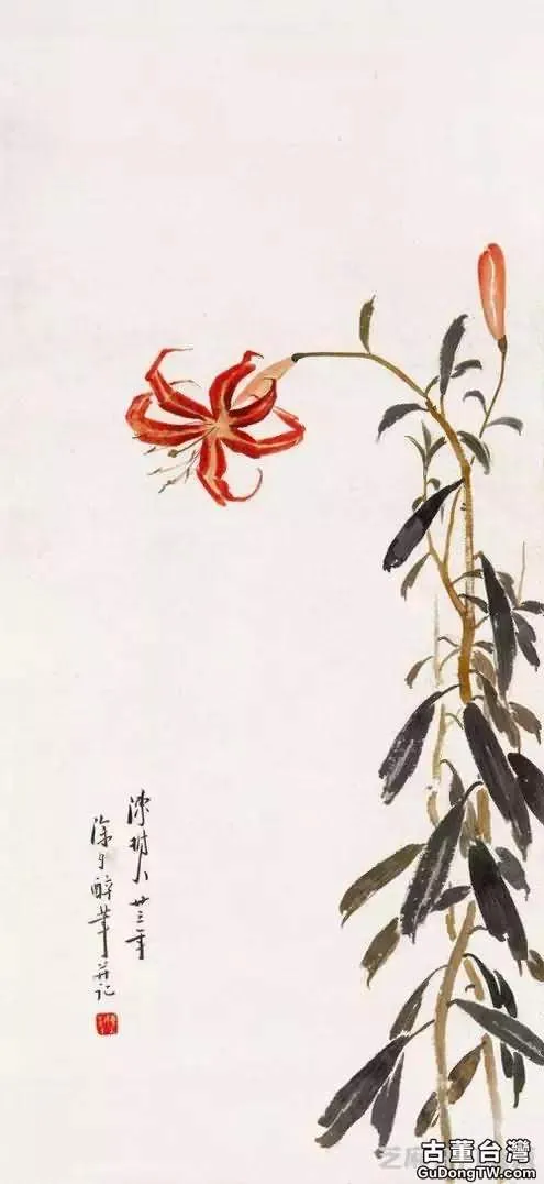 陳樹人花鳥 楓紅花艷畫更美