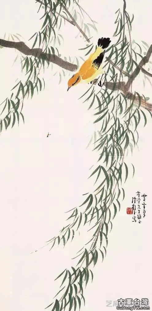 陳樹人花鳥 楓紅花艷畫更美