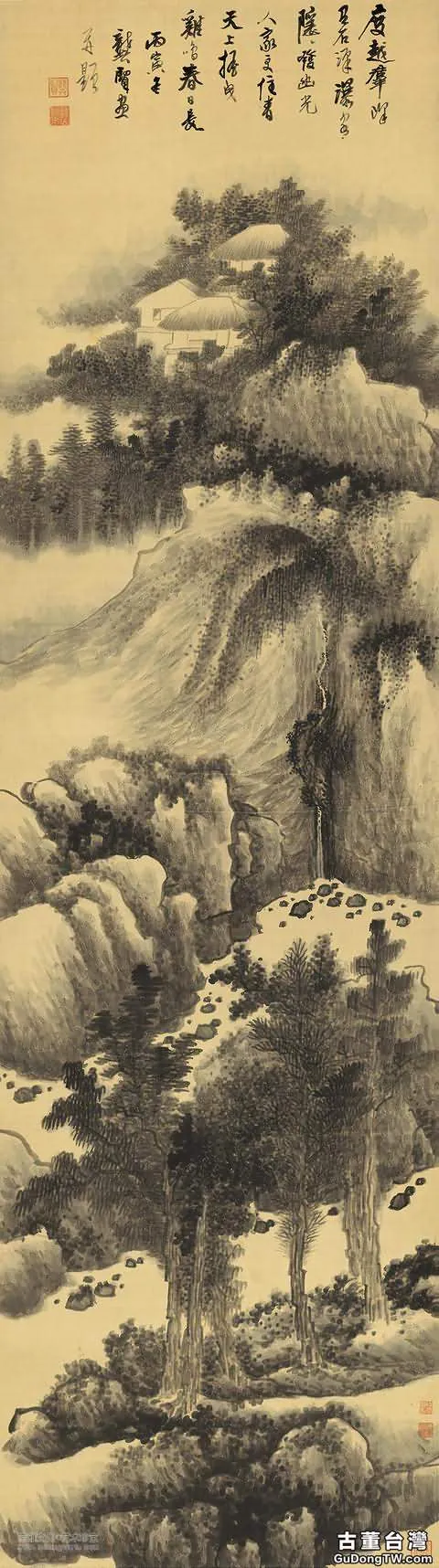 逐日讀一畫 | 清 龔賢 《群峰石潭圖》